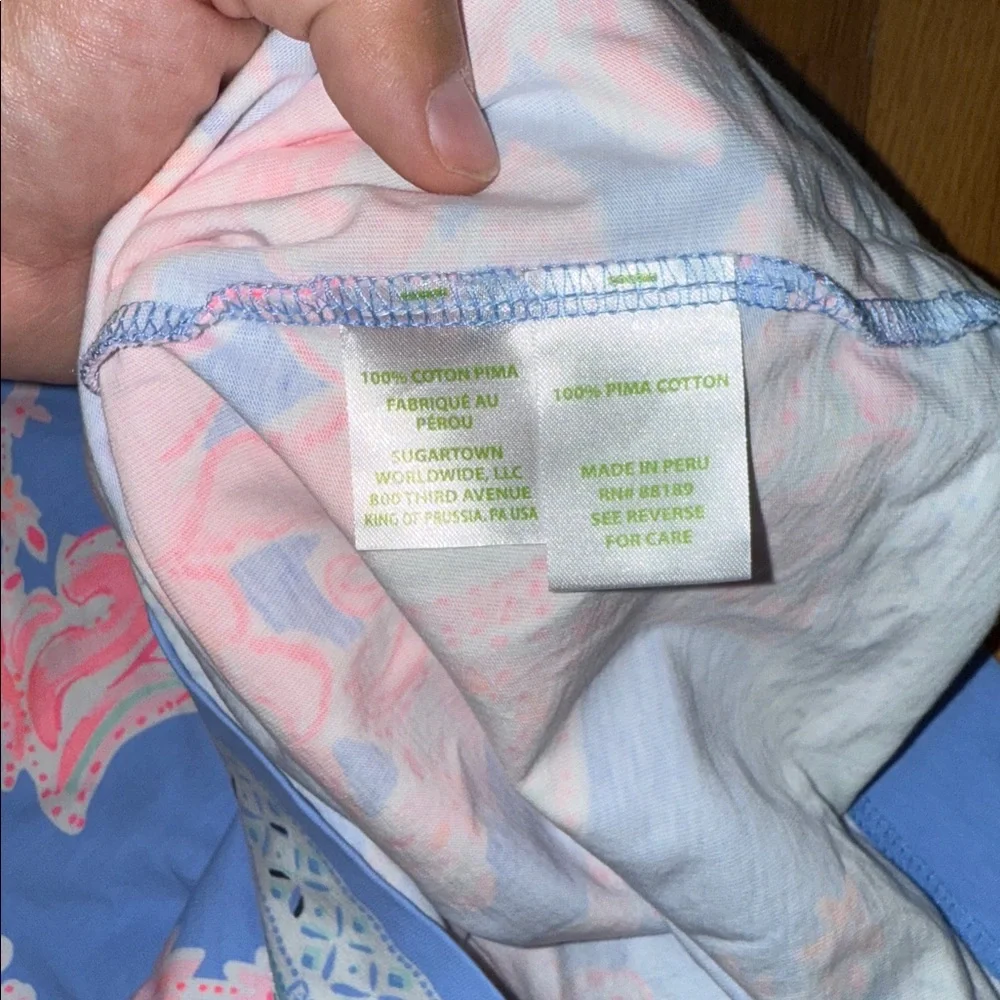 Lilly Pulitzer Declan Blue and Pink Dress Size Small - Picture 5 of 5